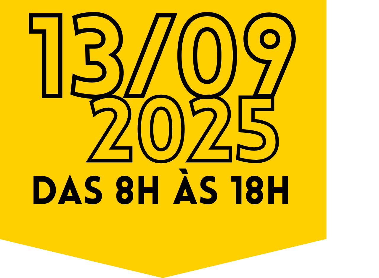13/09/2025 - das 8h às 18h